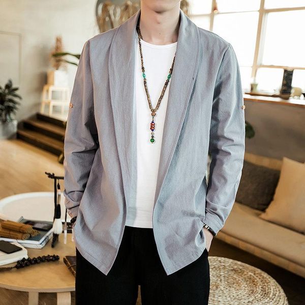 

men's t-shirts mrgb chinese style shirts cotton casual jacket man solid color male coat 2021 fashion tshirt for, White;black