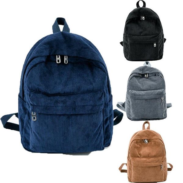 

backpack women mini bags girl school shoulder bag rucksack corduroy travel