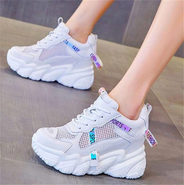 

summer ankle boots women's cow leather sandals platform wedge high heels lace up round toe casual comfort beach travel shoes, Black