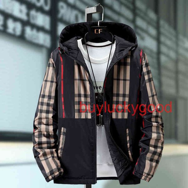 

brand hoodies new men's cotton padded jacket autumn winter wear two, Black