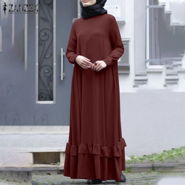 

casual dresses autumn muslim dress women 2021 fashion spring long kaftan solid elegant vestido dubai abaya turkey hijab plus size, Black;gray