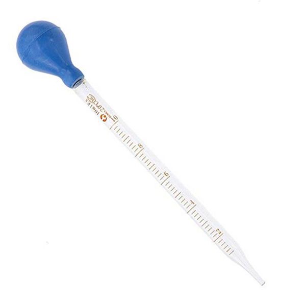 

lab supplies 1/2/5pcs dropper pipette glass scale line measuring dropping pipet blue rubber head pipettes