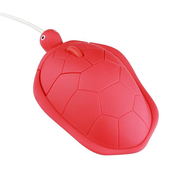 

mice cute cartoon tortoise-shaped usb wired optical mouse desknotebook computer red