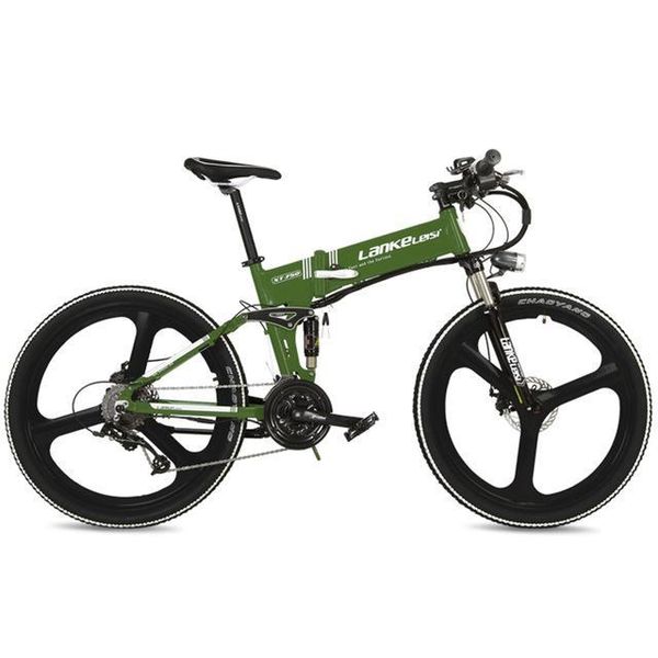

electric bicycle 26 inch foldable 36v 500w 12.8ah hidden lithium battery 27 speed mtb elextric mountain scooter, Silver;blue