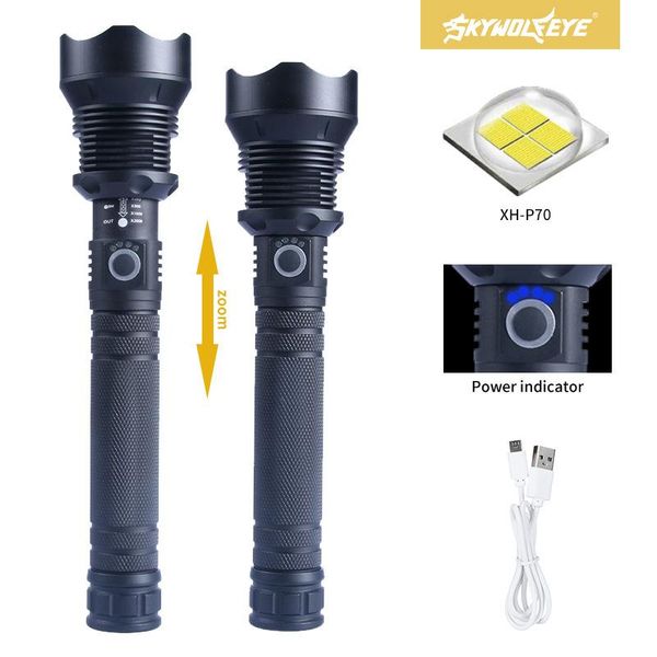 

flashlights torches led hunting camping defense torch powerful jetbeam rechargeable light lanterna outdoor equipments bi50fl