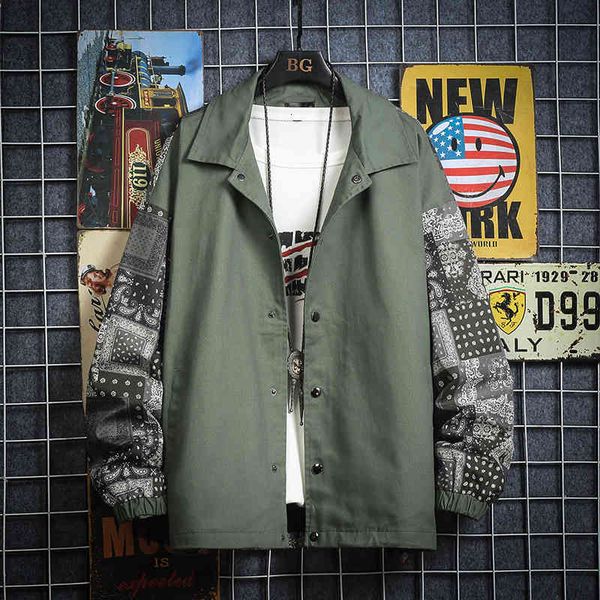 

autumn spring casual male jacket classic black middle-aged green comfortable jackets more oversize 5xl dtoc, White;black