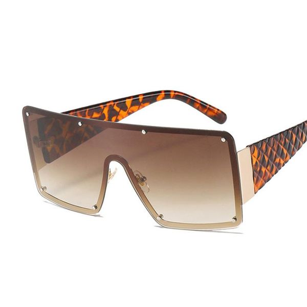 

sunglasses fashion square women brand designer oversized sun glasses female gradient mirror gafas, White;black