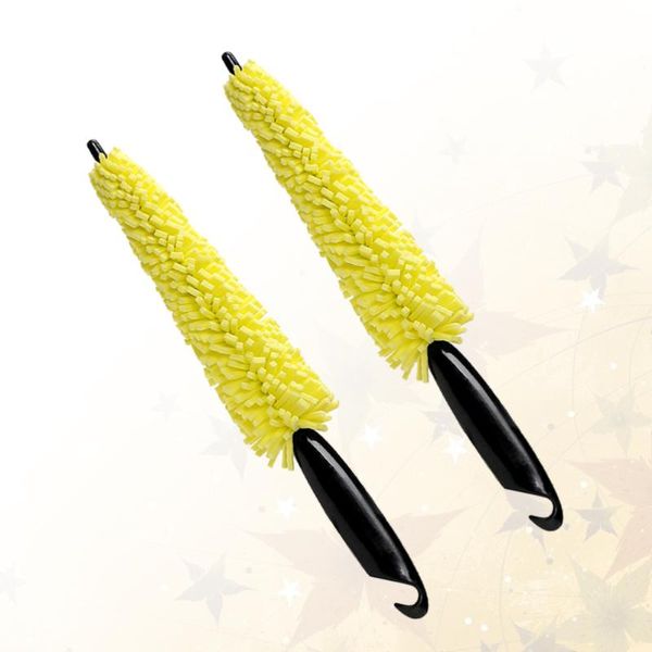 

car sponge 2pcs universal auto wheel tyre rim cleaning brush washing tool