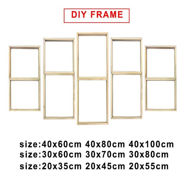 

frames 5 pieces wall art frame diy paintings on the pictures framed for posters wood canvas painting poster