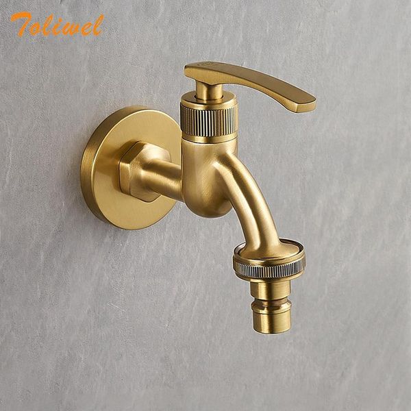 

1pc antique brass decorative faucet wall mounted kitchen bathroom single tap cold water sink faucets