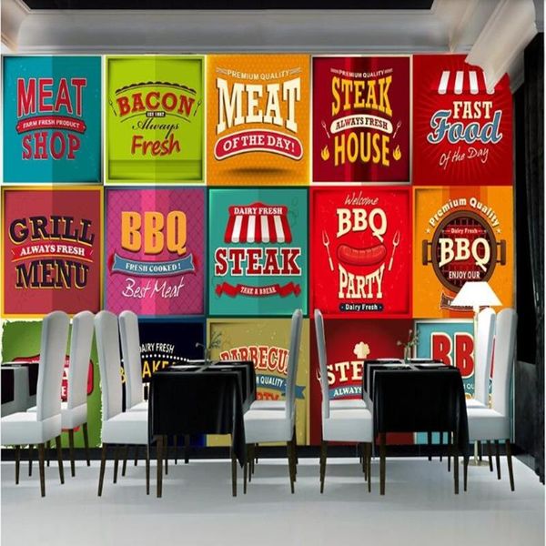 

wallpapers milofi custom 3d bar cafe label large tv background wallpaper mural
