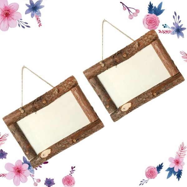 

2pcs 20x30cm diy wooden po frames mini hanging picture frame crafts for home decor