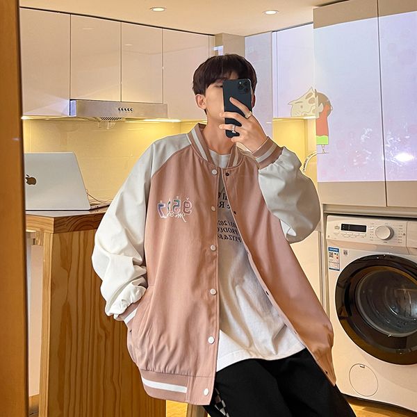 

loose personality letter printing design men's jacket high-quality, comfortable, warm, fashionable, travel, sports, party, commute, Black;brown