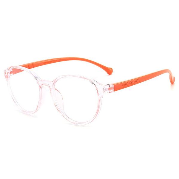 

fashion sunglasses frames retro anti-blue light children's eyeglasses boys and girls orange square glasses plasstic kids eye 2021, Black