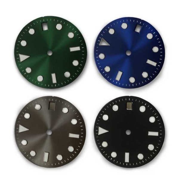 

repair tools & kits blue luminous 29mm watch dial for nh35 movement