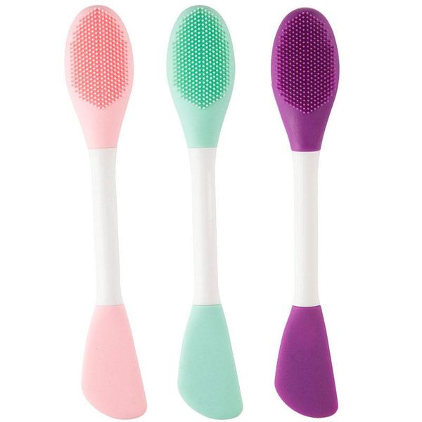

makeup brushes two in one face mask brush spa beauty coating silicone mud tools