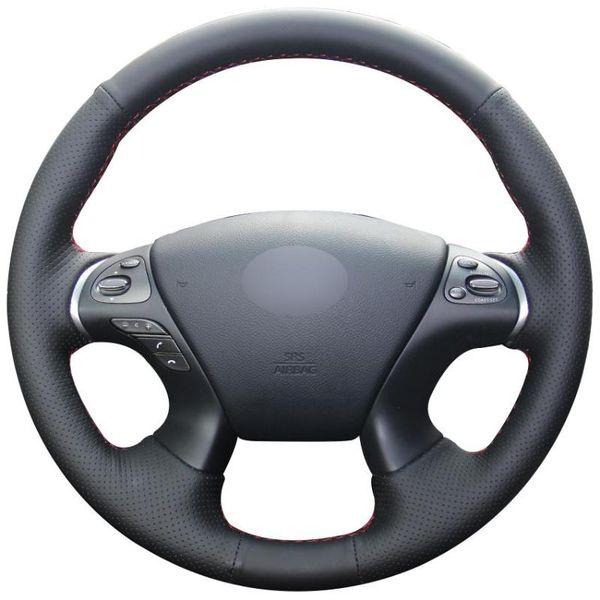

steering wheel covers diy personalized super soft black leather car cover for infiniti jx35 m35 m56 q70 qx60 murano pathfinder