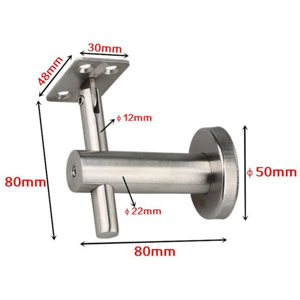 

bath accessory set 1pcs 304 stainless steel glass fixed adjustable stair handrail bracket brackets guard rail