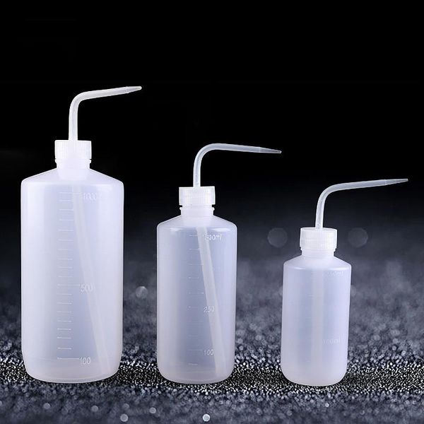 

false eyelashes 100/250/500ml cosmetic remover bottle elbow narrow mouth long tube clean eyebrow skin care eyelash extension tools