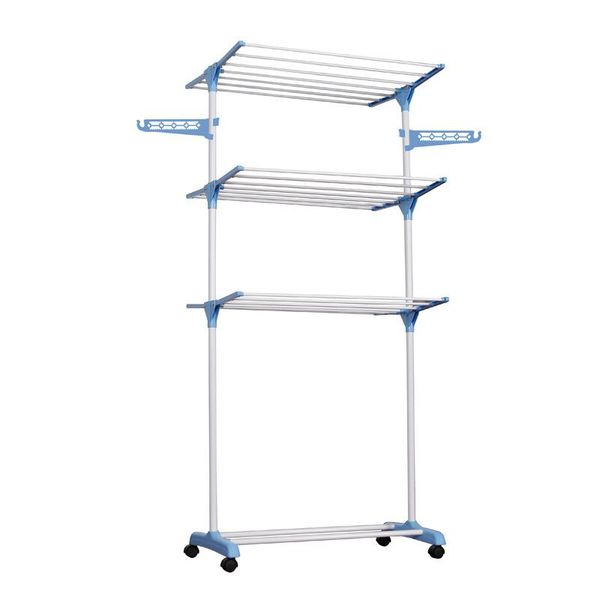

floor-mounted drying racks home furnishing simple multi-layer folding wings bold carbon steel tubes strong bearing capacity hangers &