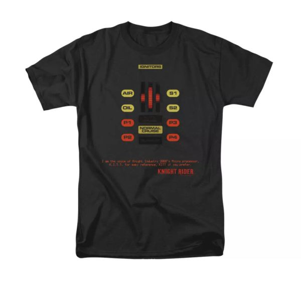 

knight rider kitt consol tv show t-shirt sizes s-3x new, White;black