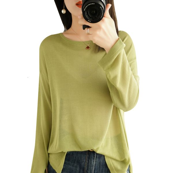 

women's sweaters knitted shirt with round collar, thin female blouse, spring and summer outerwear ckgv, White;black