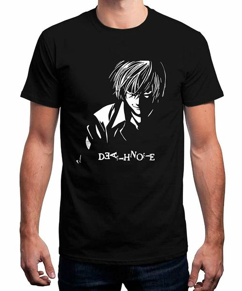 

death note japanese fantasy anime t-shirt size m-5xl, White;black