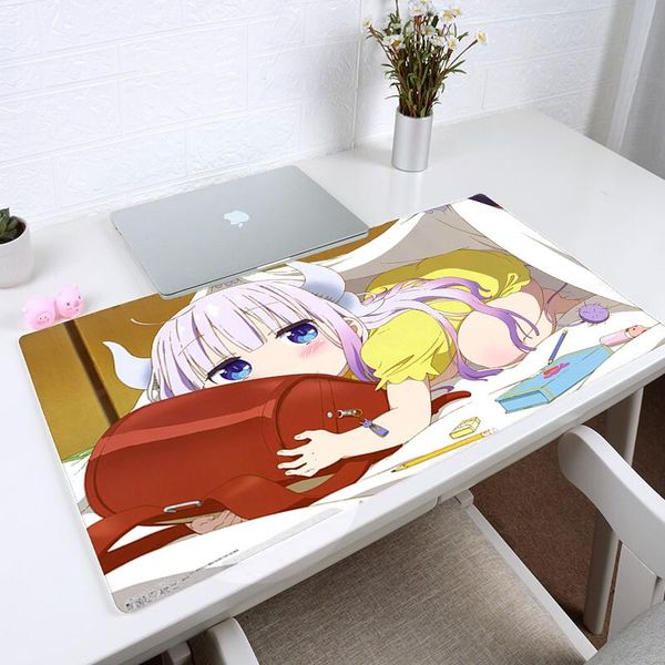 

mouse pads & wrist rests kanna maid mousepad computer lapanime mat large lock edge pad pc customized japan