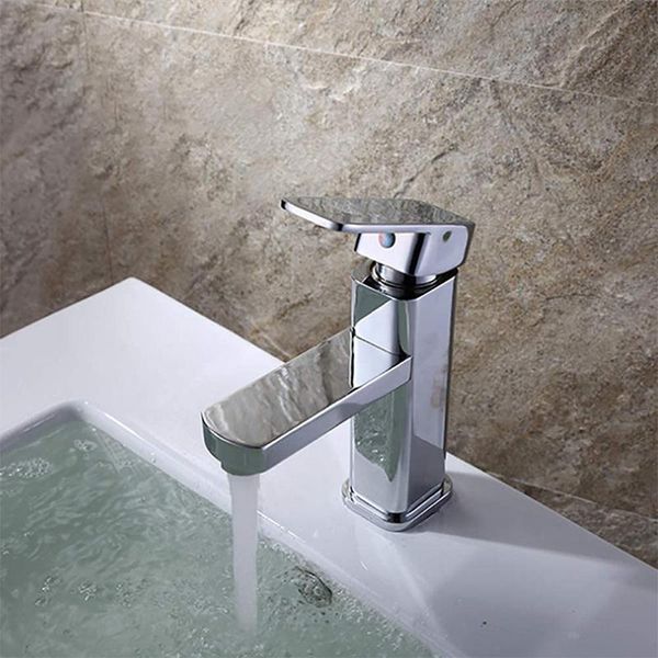

bathroom sink faucets basin faucet commercial modern single handle chrome, hole washbasin