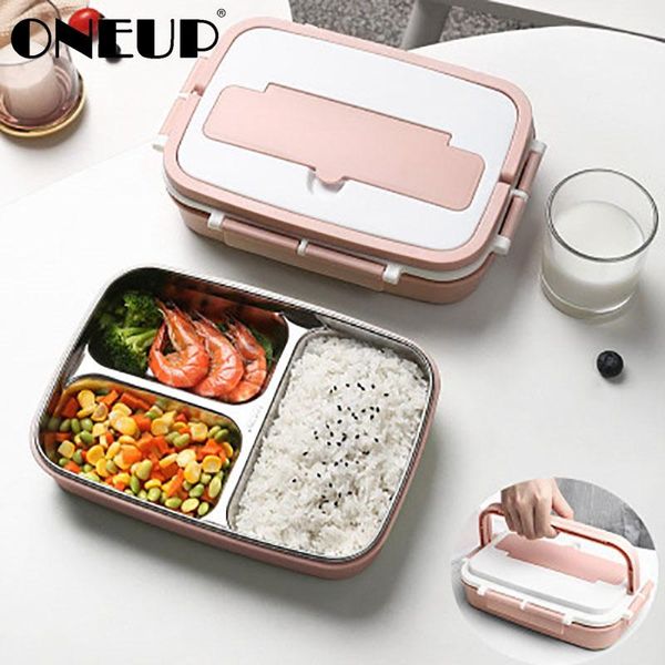 

dinnerware sets oneup portable lunch box 304 stainless steel bento with tableware student sealed leak-proof large-capacity container