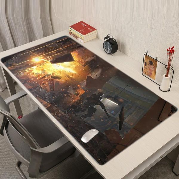 

mouse pads & wrist rests rainbow six siege mousepad mause pad computer pc gamer complete large keyboard gaming kawaii desk anime cute carpet