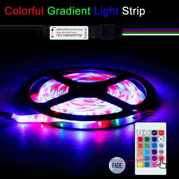 

strips usb 5v rgb led light strip tv backlight 2835 flexible ir control diode ribbon rgbw waterproof desklamp tape