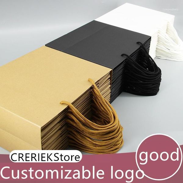 

28*20*10cm white black simple paper gift bag kraft candy box with handle wedding birthday party package11