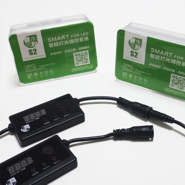 

aquariums lighting aquarium fish tank led dimmer controller light lamp intelligent brightness infinitely variable sunrise sunset timing modu