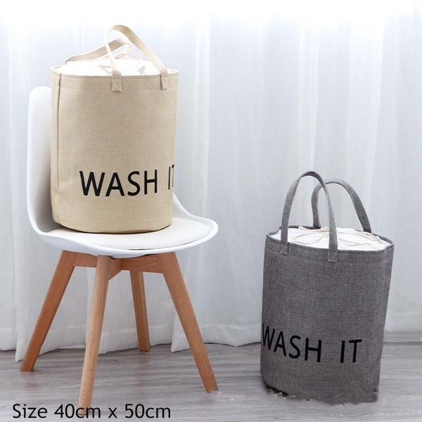 

laundry basket foldable large washing denim canvas dirty clothes storage toy container baskets & organization