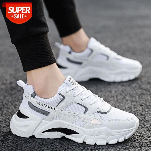 

men's shoes spring and winter thick-soled daddy color matching casual lightweight breathable youth sports running #ch3e