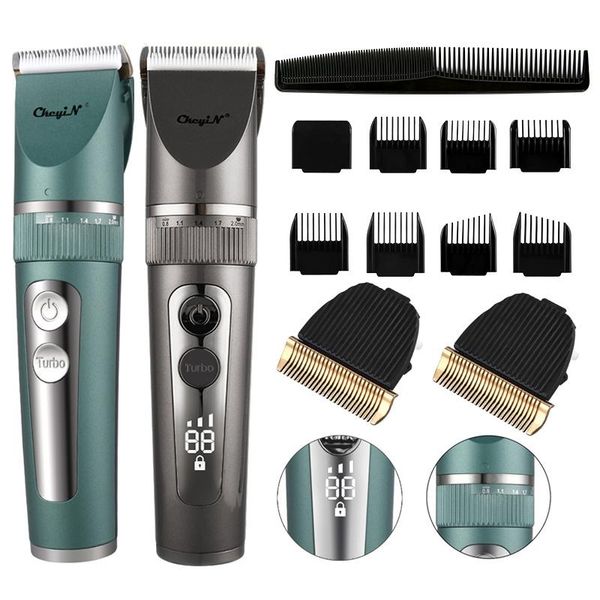 

hair clippers profional waterproof electric clipper ceramic blade trimmer cordl fine tuning barber cutting hine razor