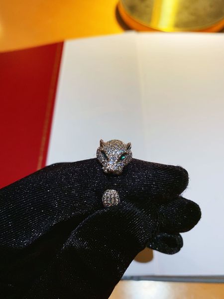 

ring ka family c leopard with opening full of stars and micro inlaid s925 silver