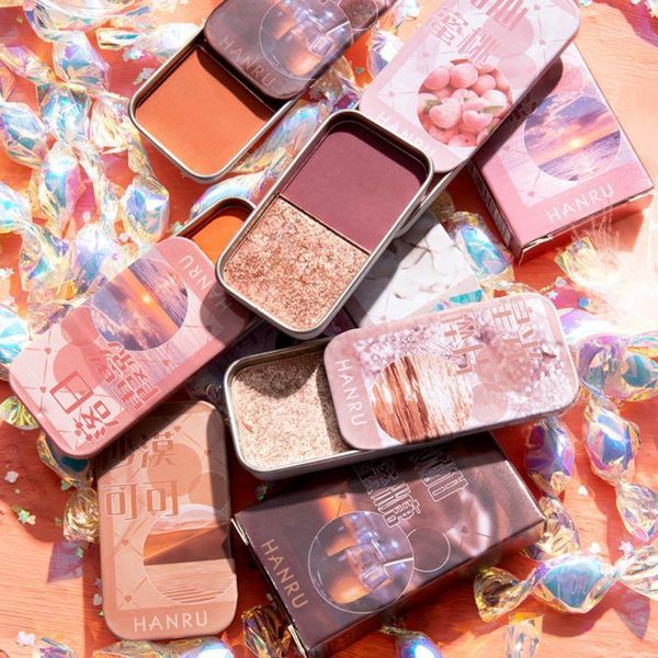 

color iron box eyeshadow hard candy mini glitter pearlescent matte eye shadow palette minerals blush cosmetics tslm11