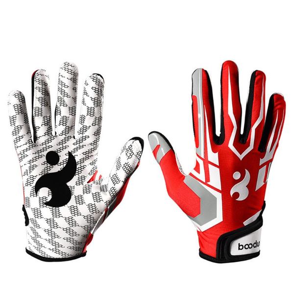 Radfahren Handschuhe Männer Frauen Rugby Voll Finger Atmungsaktive Anti-slip Silikon Baseball American Football Outdoor Wandern Guantes