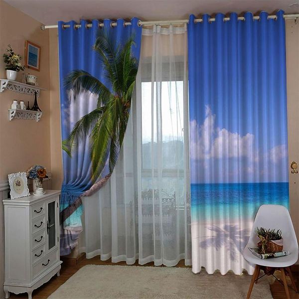 

curtain & drapes 3d scenery curtains blackout for living room bedroom hd nature po