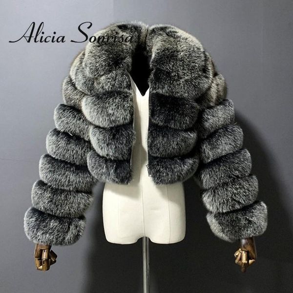 

women's fur & faux 2021 winter women coats warm solid long sleeves zippers lapel short yellow female thick jacket feminino, Black