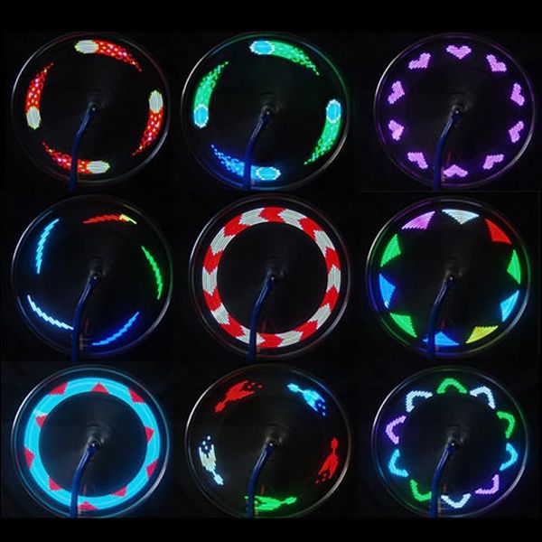 

bike spoke lights waterproof cool bicycle wheel light safety tire