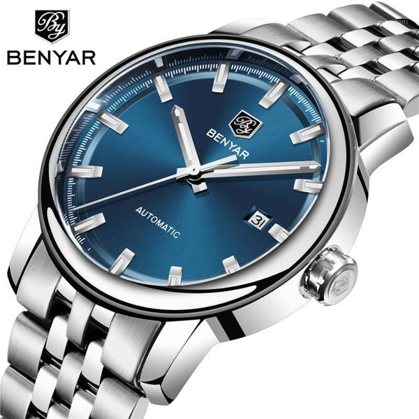

business watch men automatic luminous clock tourbillon waterproof mechanical brand relogio masculino wristwatches, Slivery;brown