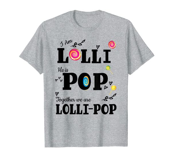 

funny lolli pop lollipop grandparents couples shirt gift, White;black