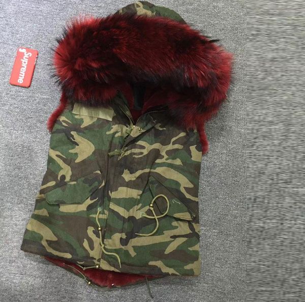 

women's vests camouflage fur vest jacket mrs winter casual wear, winred faux lined sleeveless fashion wear, Black;white