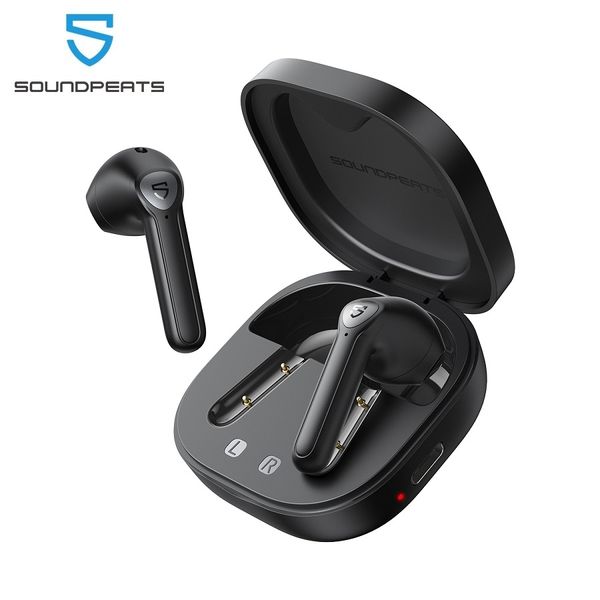 

soundpeats trueair2 wireless earbuds bluetooth v5.2 headset qcc3040 aptx 4 mic cvc noise cancellation tws+ wireless earphones