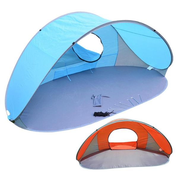 

tents and shelters automatic instant up tent potable beach lightweight outdoor uv protection camping fishing cabana sun gaudily
