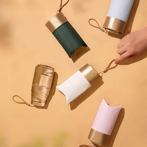 

umbrellas little golden umbrella 14cm palm ultra sunscreen anti-uv compact thumb 50% off parasol sun female