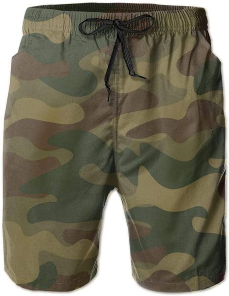 

men's shorts beach for men quick dry s summer funny fashion square pixel brown mosaic background, White;black